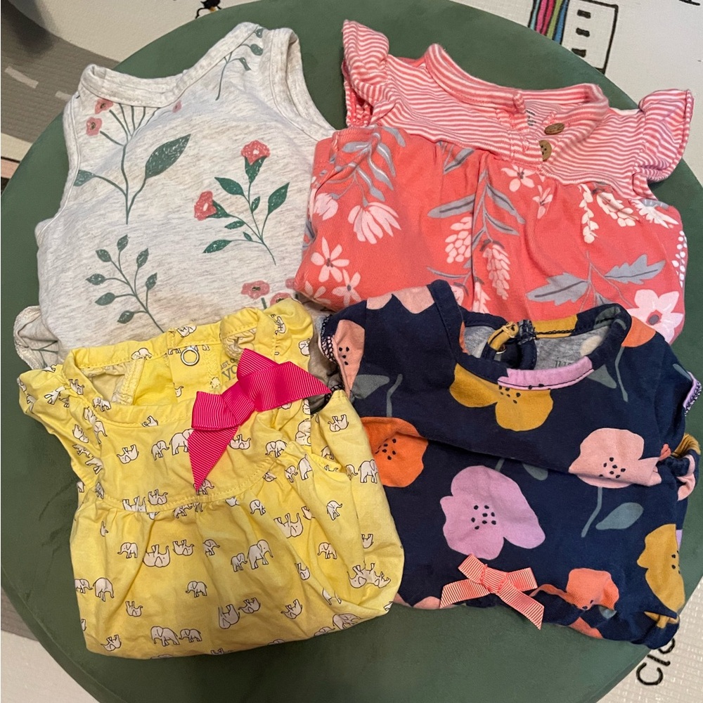 Carter's Girl One Pieces - Gray, Pink, Yellow, Navy